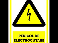 Indicator pericol de electrocutare si avertizare