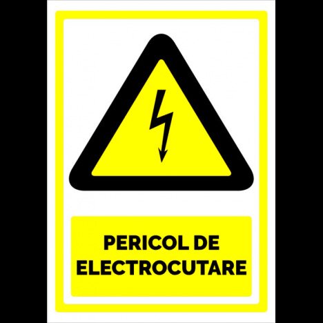 Indicator pericol de electrocutare si avertizare